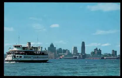 Canada. Island Frry and the Toronto Skyline.