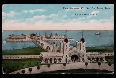 USA. Texas. Port Arthur. Plaza Amusement Co. Pier.