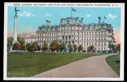 USA. Washington D.C. First Division Monument.