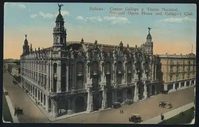 Cuba. Habana. National Opera House and Gallegos Club.