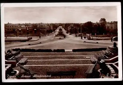 Syrien. Damas. Avenue Abouroumane.