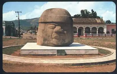 Mexiko. Veracruz.Omec Head in Santiago Tuxtla.