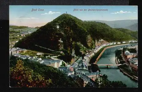 Bad Ems. Blick von der Bismarckpromenade