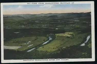 USA. Massanutten Mountein. View from Shenandoah River