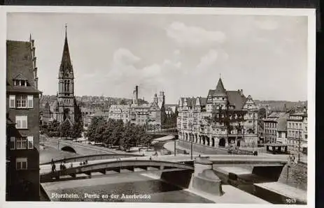 Pforzheim. Partie an der Auerbrücke