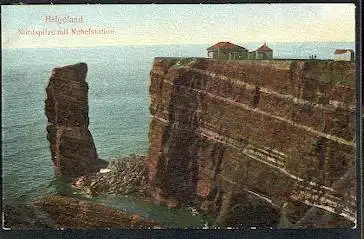 Helgoland. Nordspitze mit Nebelstation