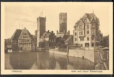 Lüneburg. Alter und neuer Wasserturm