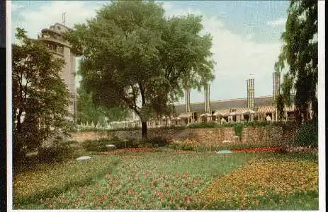 Essen. Grugapark. Hauptgaststätte Großer Blumenhof