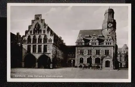 Dortmund. Altes Rathaus und Stadtbibliothek