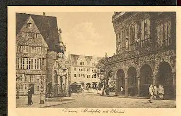 Bremen. Marktplatz mit Roland