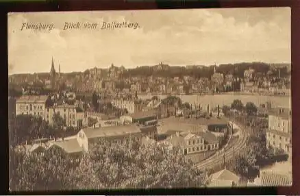 Flensburg. Blick vom Ballastberg