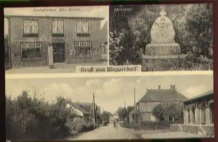 Meggerdorf. Gruss aus. Geschäftshaus Johs. Brase