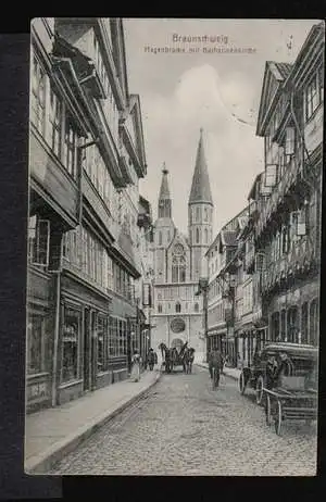 Braunschweig. Hagenbrücke mit Katharinenkirche