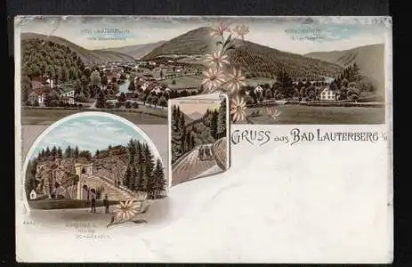 Bad Lauterberg im Harz. Gruss aus. B. L. vom Eichenkopf