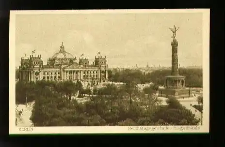 Berlin. Reichtagsgebäude Siegessäule