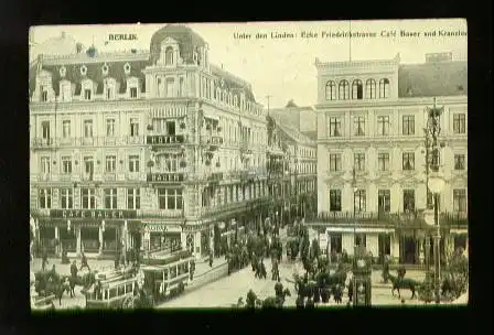 Berlin. Cafe Bauer und Kanzler