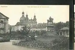 Mannheim. Blick vom Schloss nach der JesuitenKirche