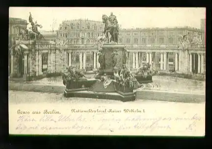 Berlin. Nationaldenkmal Kaiser Wilhelm I