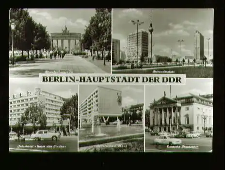 Berlin. Berlin Hauptstadt der DDR. Karl Marx Allee