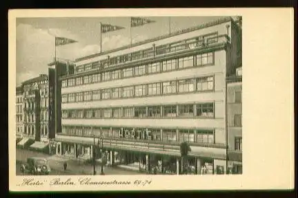 Berlin. &quot;Hertie&quot; Berlin, Chausseestrasse 69 71