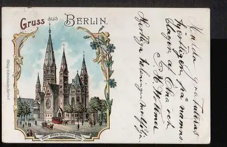 Berlin. Gruss aus. Kaiser Wilhelm Gedächtnis Kirche.