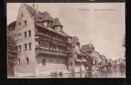 Nürnberg. Partie an der Pegnitz