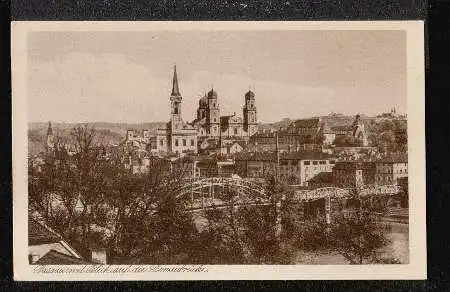 Passau. mit Blick auf die Donau Brücke