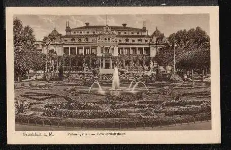 Frankfurt. Palmengarten. Gesellschaftshaus