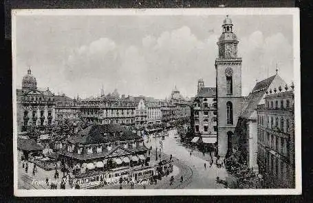 Frankfurt. Hauptwache. Blick in die Zeil