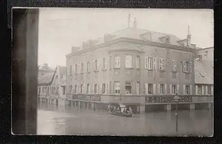 Ort unbekannt. Hochwasserkatastrophe. F.C. Berninger Söhne.