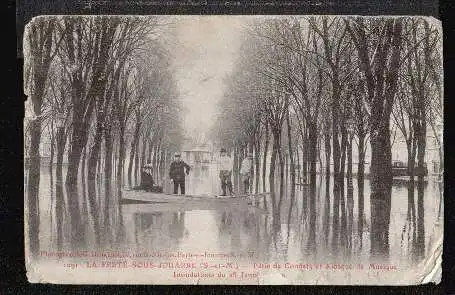 Frankreich.La Ferte Sous Jouarre. Inodations du 25 ..