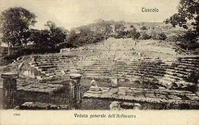 Tuscolo. Veduta generale dell&#039;Anfiteatro