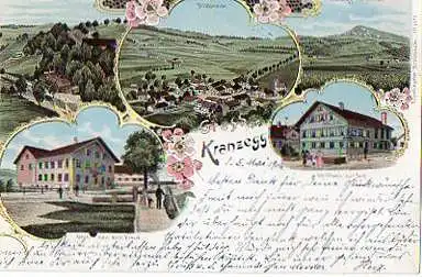 Kranzegg. Gruss aus... Hotel zur Post. Gasthaus zum Kreuz