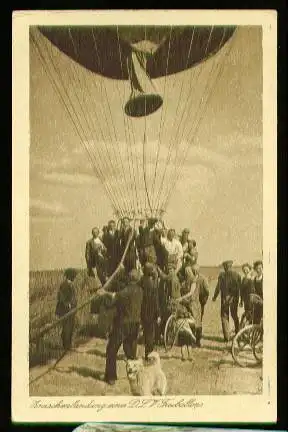 x00258; Zwischenlandung eines D.P.V Freiballons.