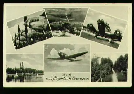 x00426; Gruß vom Fliegehorst Neuruppin.