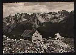 x01805; Mindelheimer Hütte. Blick gegen Allgauer Hauptkamm.