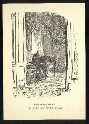 x02761; Holzschnitt von Adolph Menzel. Regierungsgeschäfte.