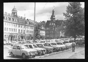 x03790; Eisenach. Markt mit Schloss und Rathaus.