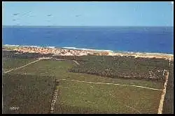 x05485; Saint Girons Plage. Les Landes Touristiques. Cote d´ argent. La plage et le Camping Municipal, Vue generale aerienne.