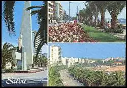 x05688; Costa Dorada. Salou. Monumento a Jaime l y Paseo.