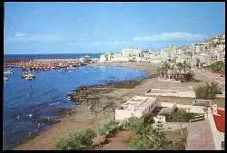 x05692; Tenerifa. Los Cristianos. Vista parcial y playa.