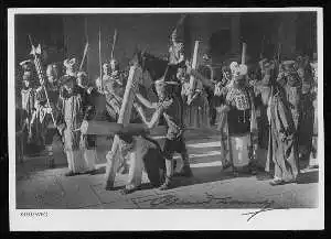 x07164; Oberammergau. Jubiläums Passionsspiele 1934: Kreuzweg. Mit Autogramm.