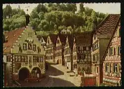 x07543; Schiltach i. Schwarzwald. Marktplatz mit Rathaus.