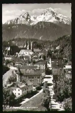 x07922; Berchtesgaden mit Watzmann.