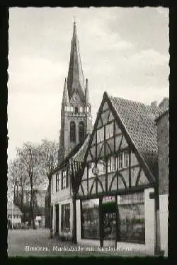 x08994; Elmshorn Marktstrasse mit Nicolaikirche.