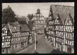 x09800; HOMBERG, Marktplatz mit Blick zum Rathaus.