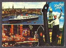 x10892; Hamburg. Hanseatic, Michaeliskirche, Reeperbahn.