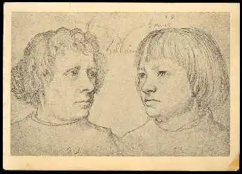 x11107 ; Hans Holbein d.A. Bildnis seiner Söhne..