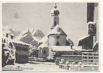 x11177; Garmisch Partemkirche. Winter Olympiade 1936