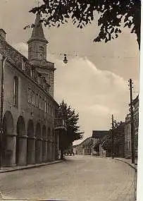 x12044; Trebbin. Rathaus und Marienkirche.